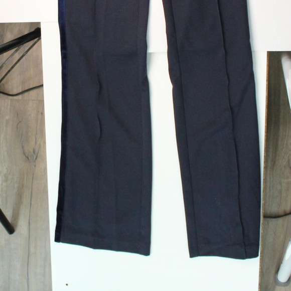 Dulcis Shop Velvet Bodice with Eyelet Lace Velvet Piped Pant Jumpsuit - Picture 4 of 14